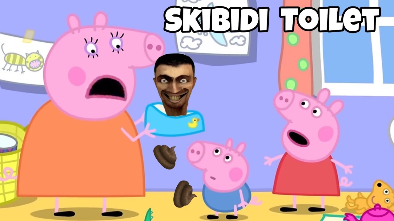 George is using Skibidi Toilet for Potty Training