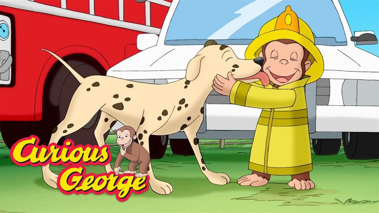 George Saves Blaze the Firedog 🐵 Curious George 🐵 Kids Cartoon 🐵 Kids Movies