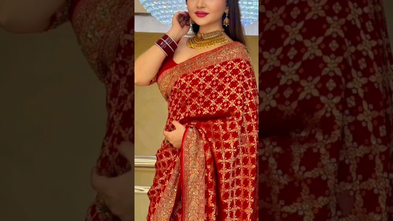💥Georgette Fancy saree/sequence hand work saree#slipperyVs sticky stairs