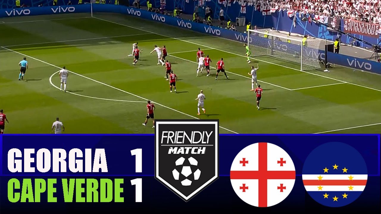 Georgia vs Cape Verde (1-1) | International Friendly Match 2025 | Match Highlights