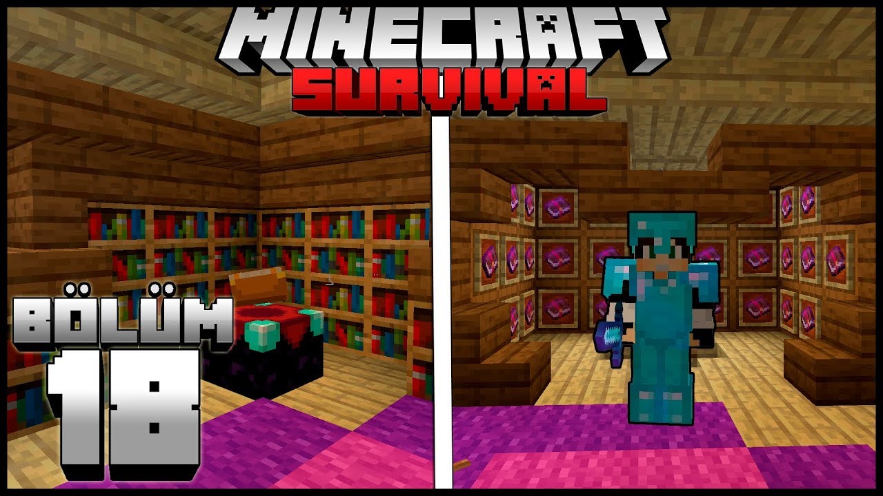 GERİ DÖNDÜM, BÜYÜ DEPOLAMA ve BÜYÜ İŞLERİ!┇Minecraft Survival ▹Bölüm 18