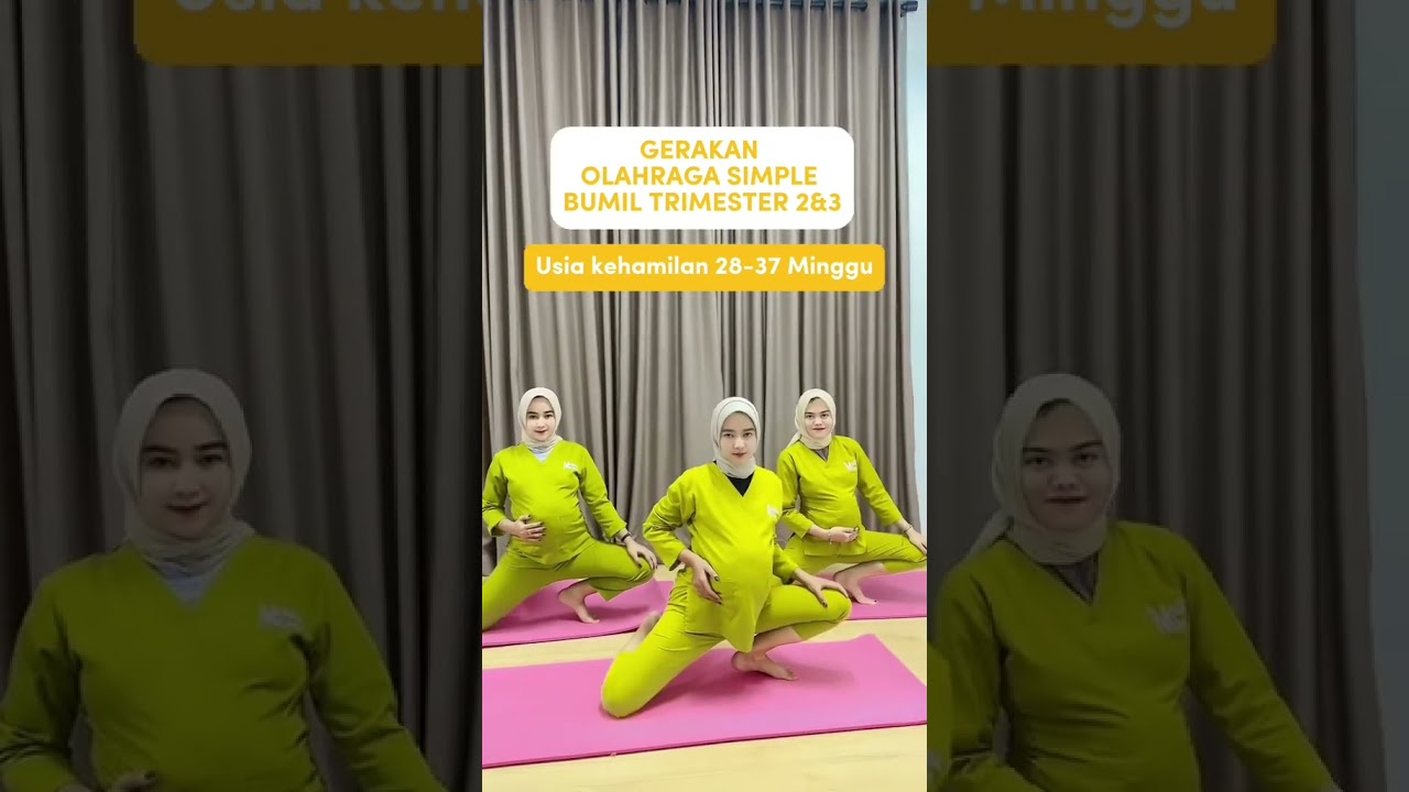 Gerakan Olahraga Simple Ibu Hamil Trimester 2 dan 3 #skincarebumil #ibuhamil #ibuhamil skincare