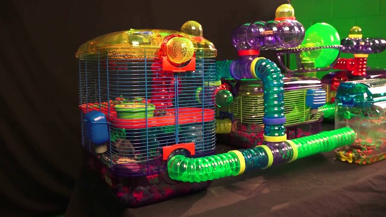 Gerbil Cage, Kaytee CritterTrail Village for Gerbils, Mice or Hamsters includes Burrowing Maze