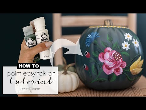 German folk art painting tutorial called Bauernmalerei