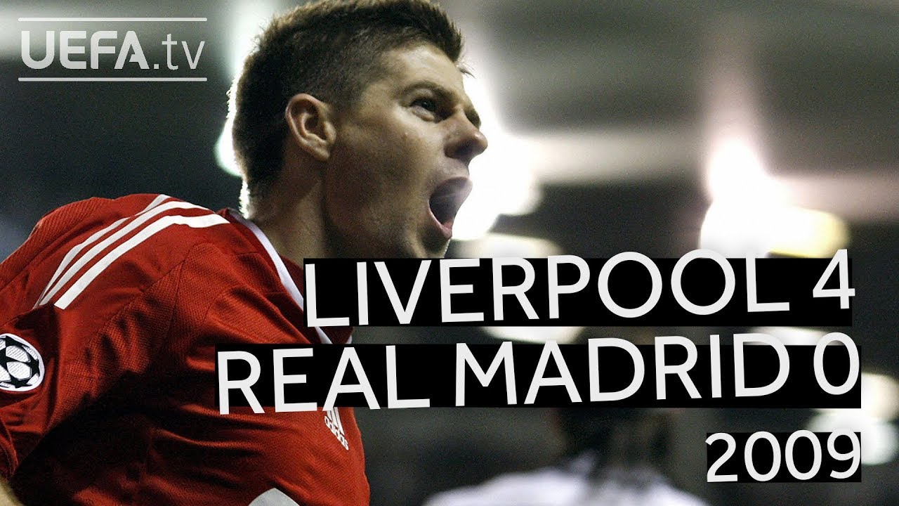 GERRARD, TORRES, ALONSO: LIVERPOOL 4-0 REAL MADRID, 2008/09 CHAMPIONS LEAGUE