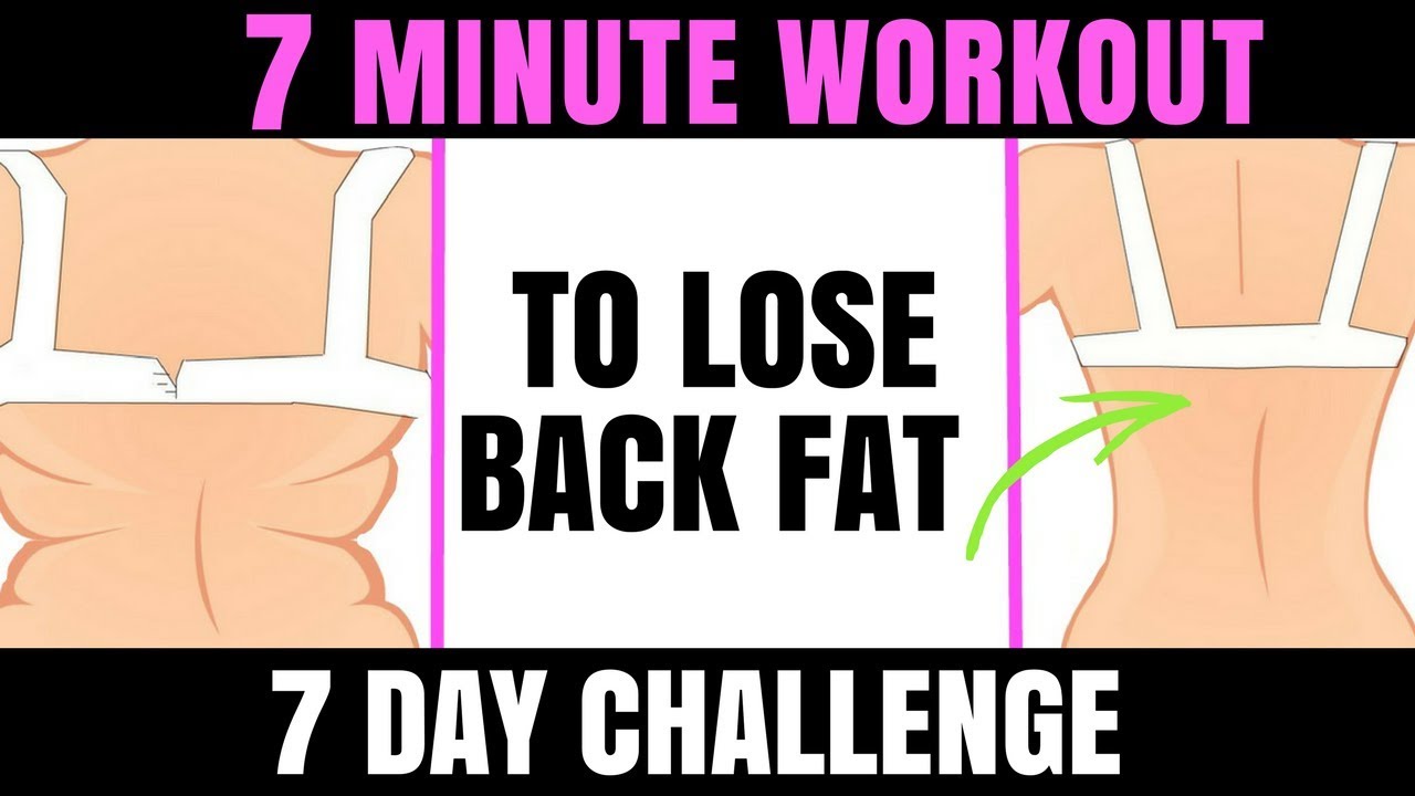 GET RID OF BACK FAT - 7 MINUTE WORKOUT TO REDUCE BACK FAT AND TONE YOUR BACK - 7 DAY CHALLENGE
