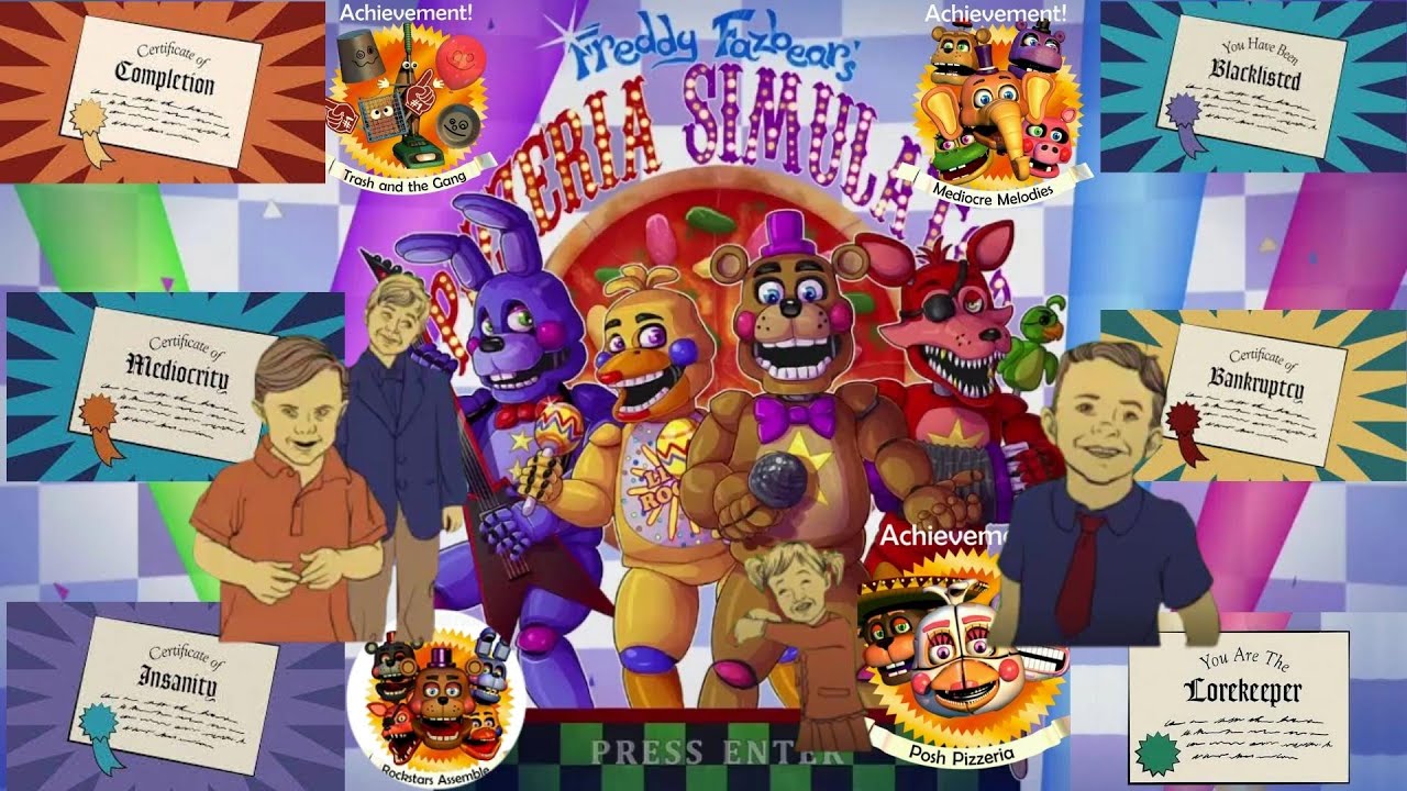 Getting All 7 Endings And All 4 Badges In FNAF 6 On Switch