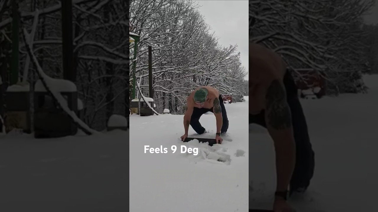 Getting My 62 Done! #snow #motivation #fitness