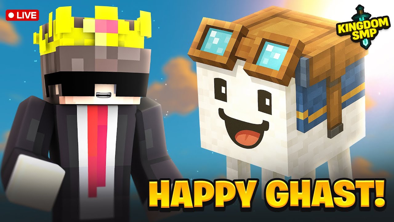 Getting my Personal Happy Ghast Today! SenpaiSpider Kingdom SMP Live