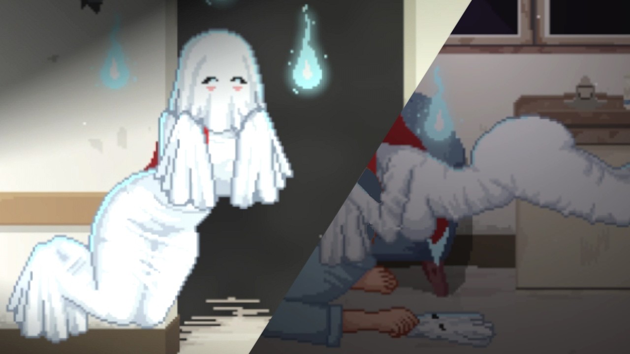 Ghost girl is hungry