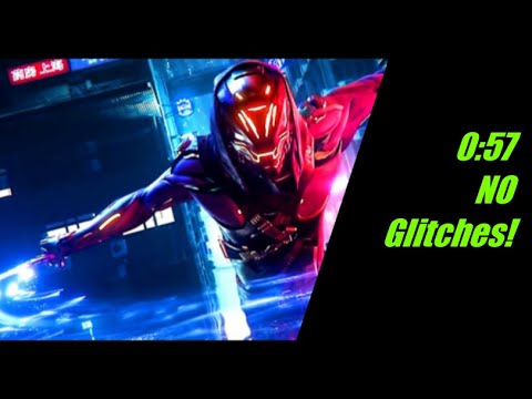 Ghostrunner Speedrun 0:57 (First Level NO Glitches)