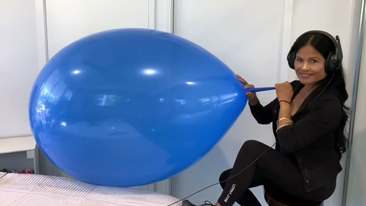 Giant Blue Balloon 🎈 Massive Balloon Blow to Pop (B2P)!!