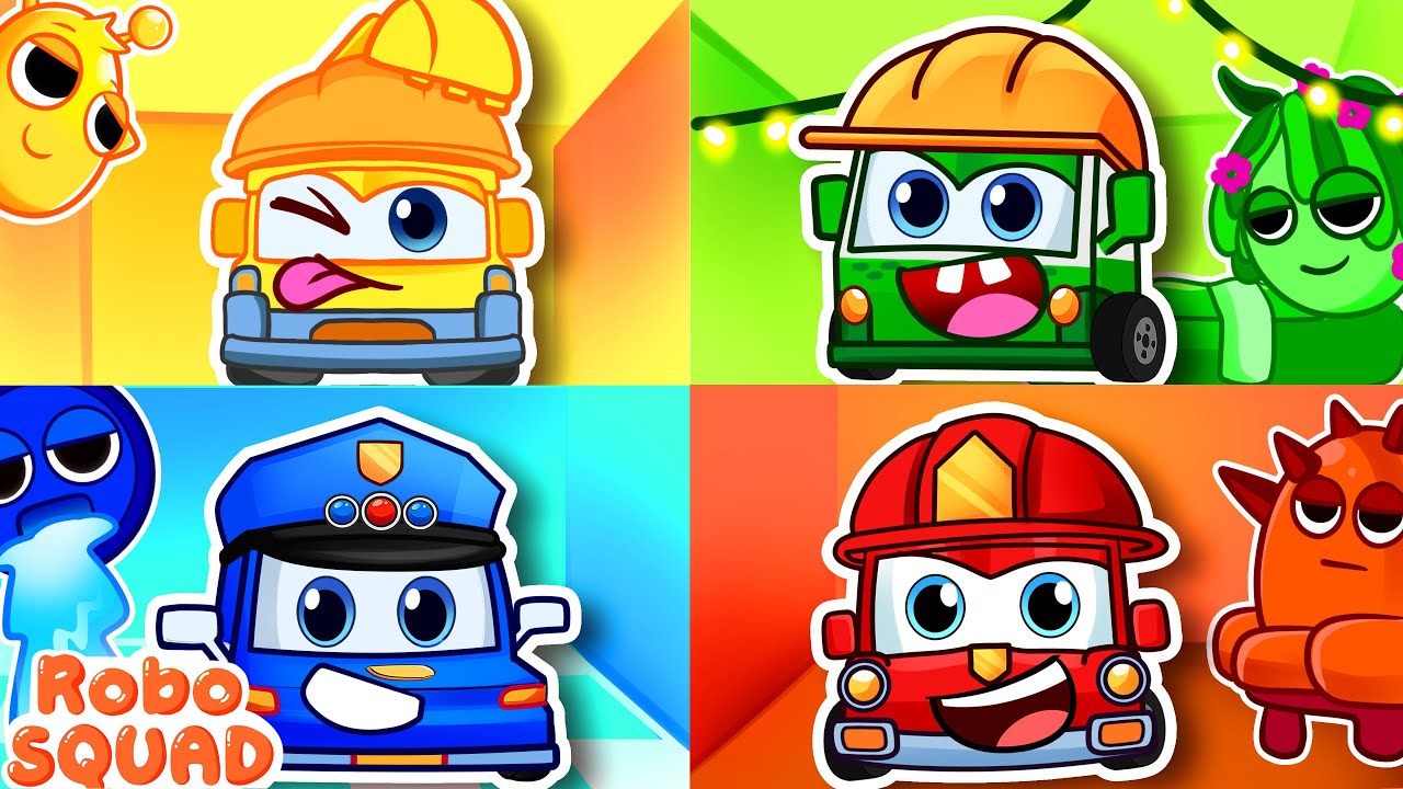 Giant Dollhouse Party with RoboSquad 🏠😍 Build a Secret Room Challenge | RoboSquad Kids Cartoon