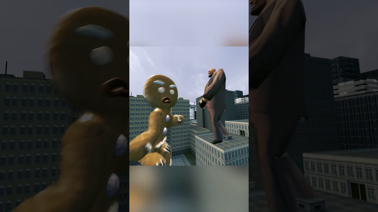 Giant Heavy Scatman vs Gingy from Shrek epic battle