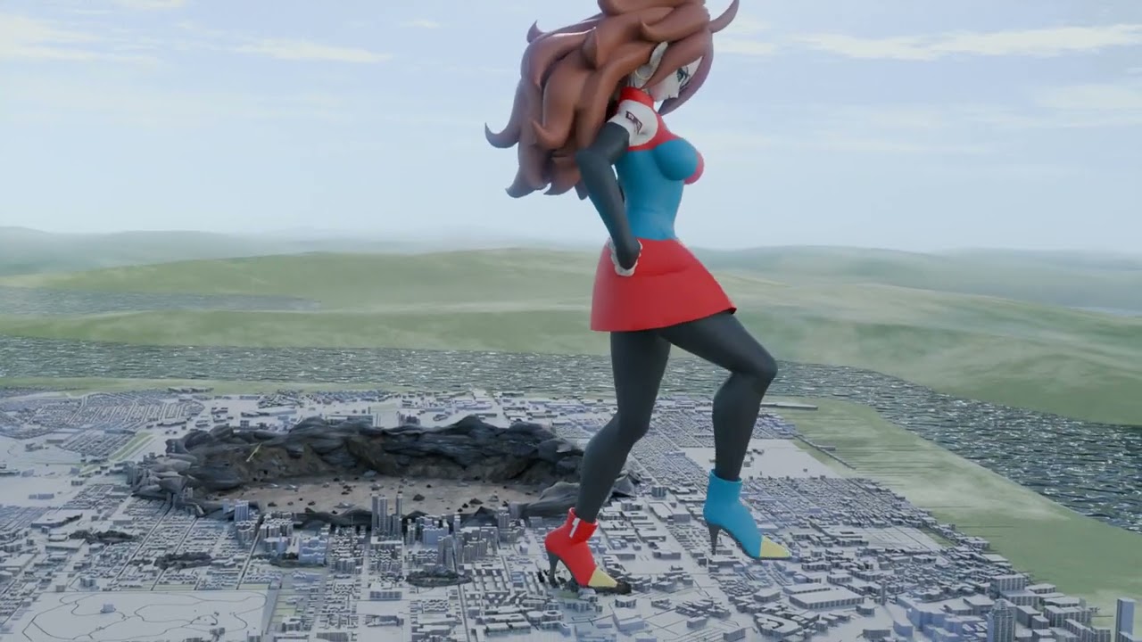 giantess Android 21 growth