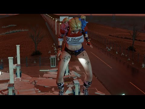 Giantess Breast Expansion Joker Belly Harley Quinn Giantess Growth Animation Destroy
