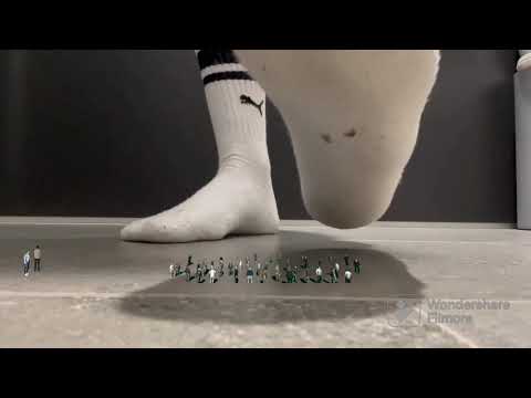 Giantess dirty sock crush tiny sfx peoples for fun.