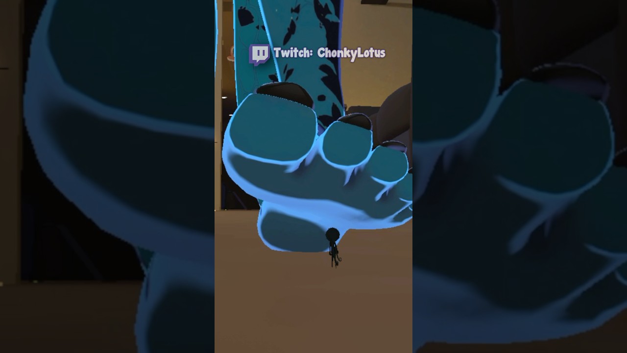 Giantess feet steps on tiny