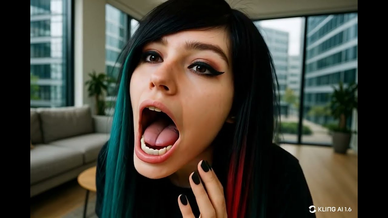 Giantess Girl eats a tiny shrunken person