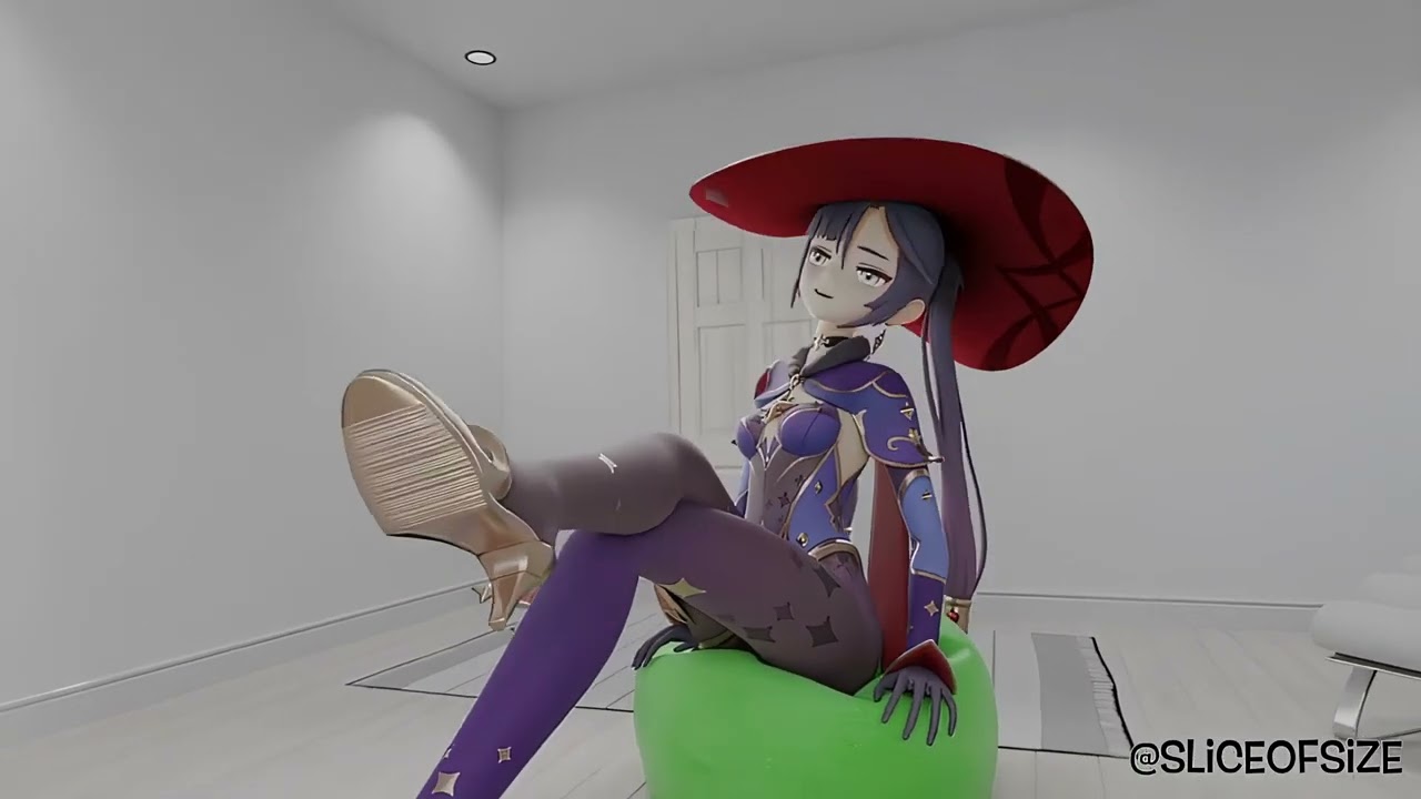 Giantess Growth - Mona's Short Growth (4K AI Upscale)