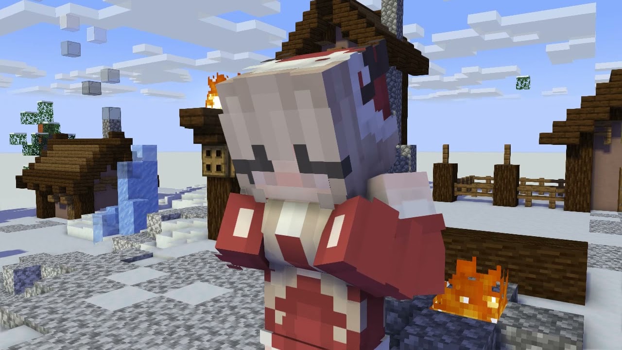 Giantess growth animation #33 Minecraft giantess animation
