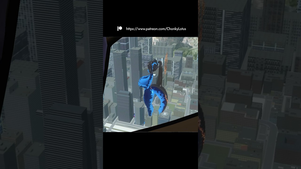 Giantess growth on city