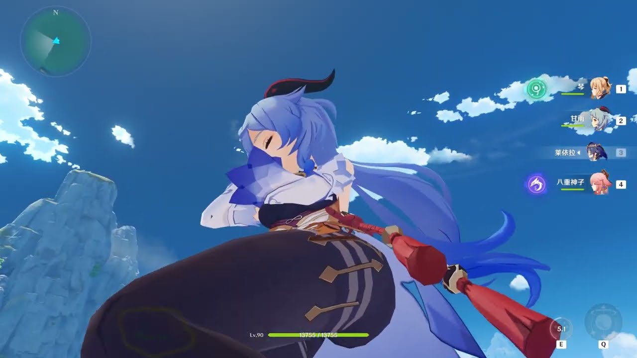 [giantess growth]Giantess Ganyu is sleeping