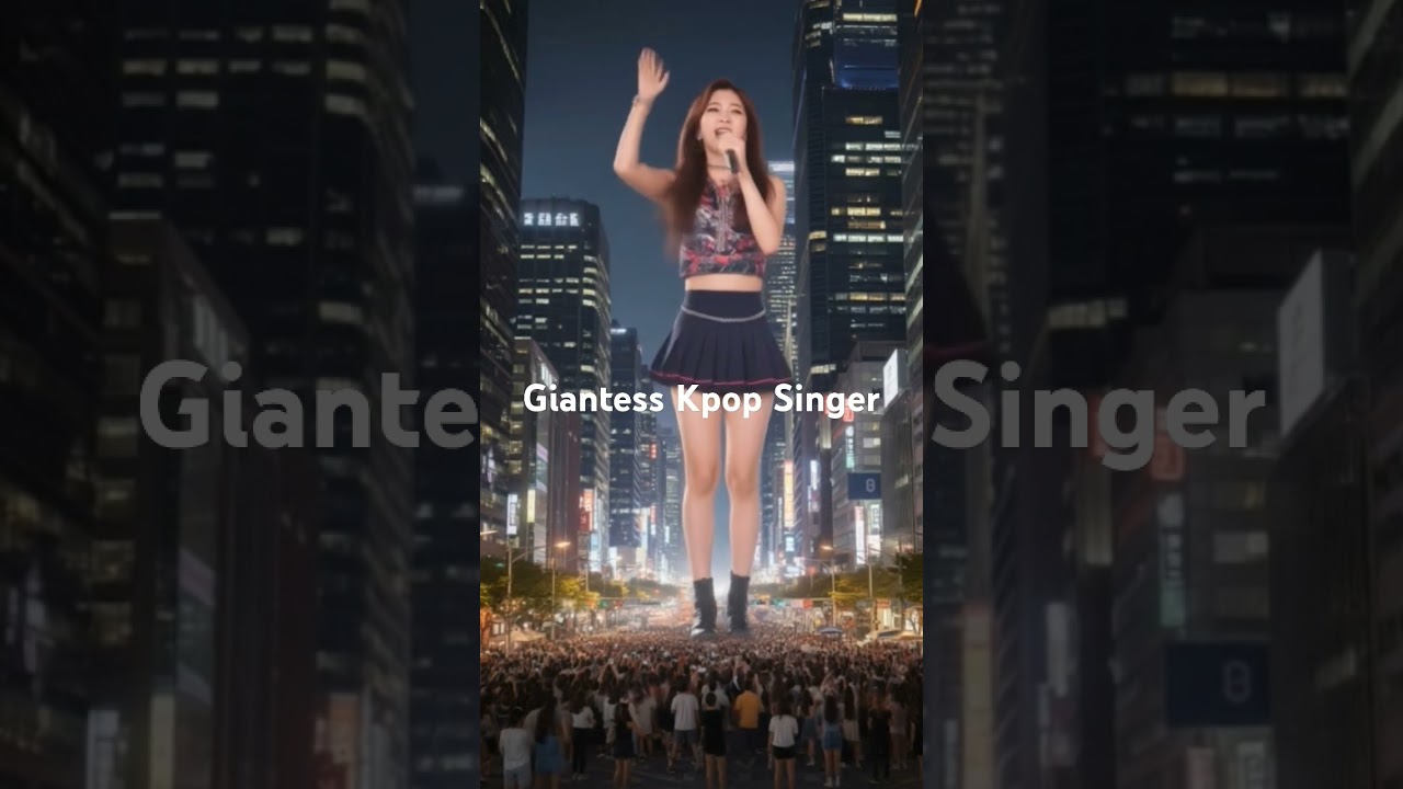 #Giantess Kpop Singer in Seoul