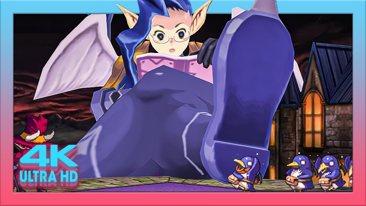 Giantess Mage and Giantess Etna - Prinny 2: Toukou Yuugi! Akatsuki no Pantsu Daisakusenss!! [4K]