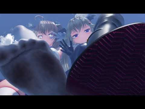 Giantess Sisters punish the city for being naughty
