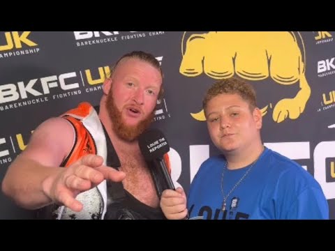 GINGE FROM SHARD END POST FIGHT INTERVIEW AFTER WIN ON BKFC!