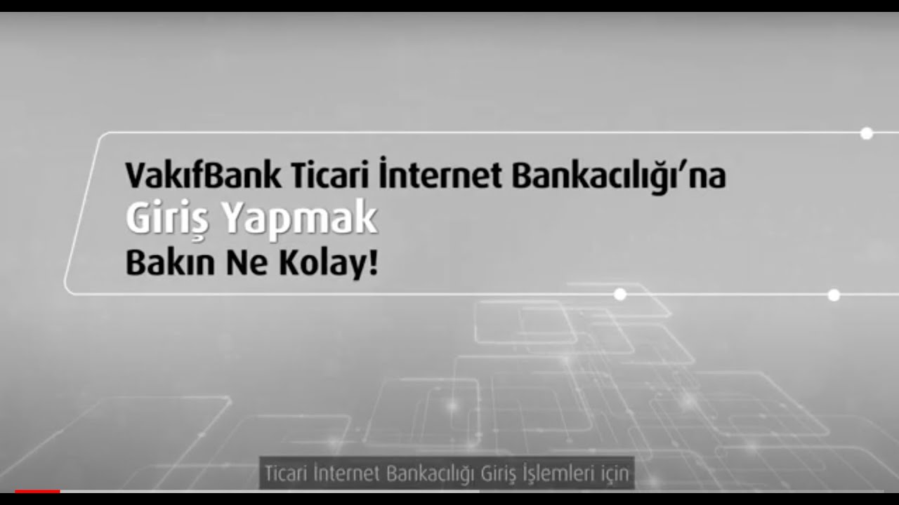 Giriş İşlemleri - Ticari İnternet