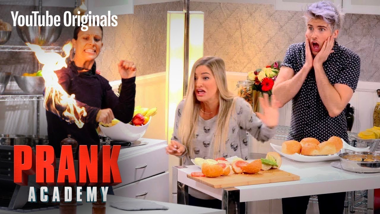 GIRL CAUGHT ON FIRE PRANK!!! | Prank Academy | Episode 1