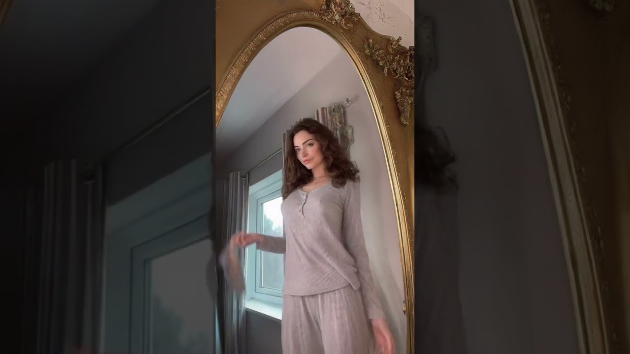 Girl cleaning the mirror #cleaning