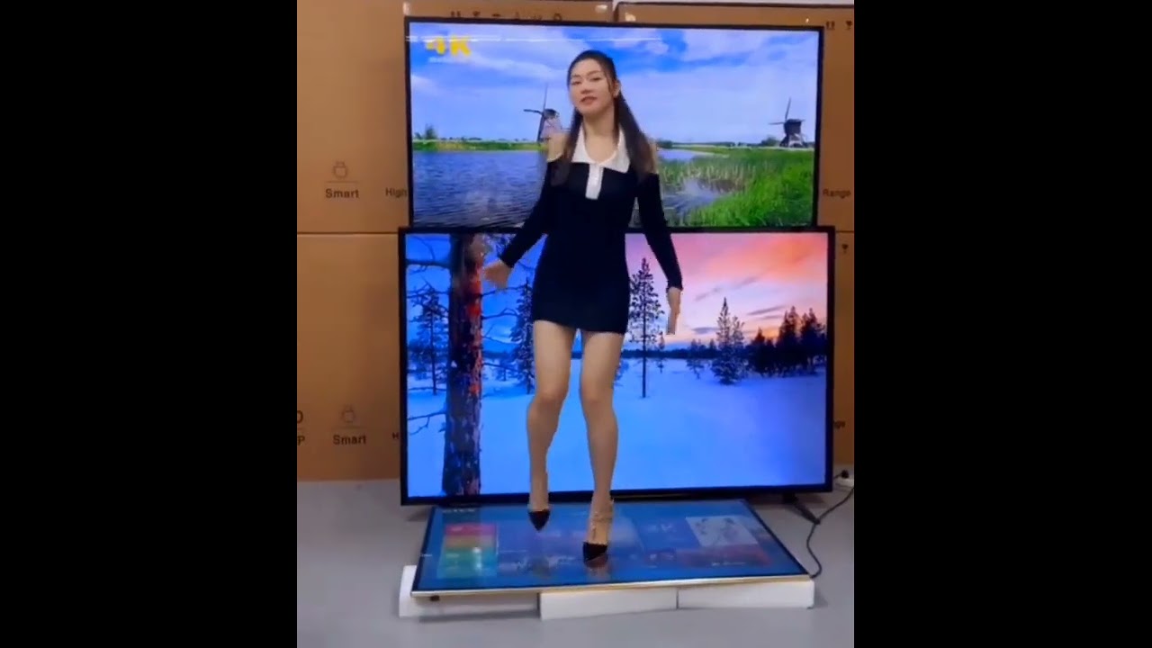 Girl Crush Test TV Display High Heels 👠 Dance on TV 😍
