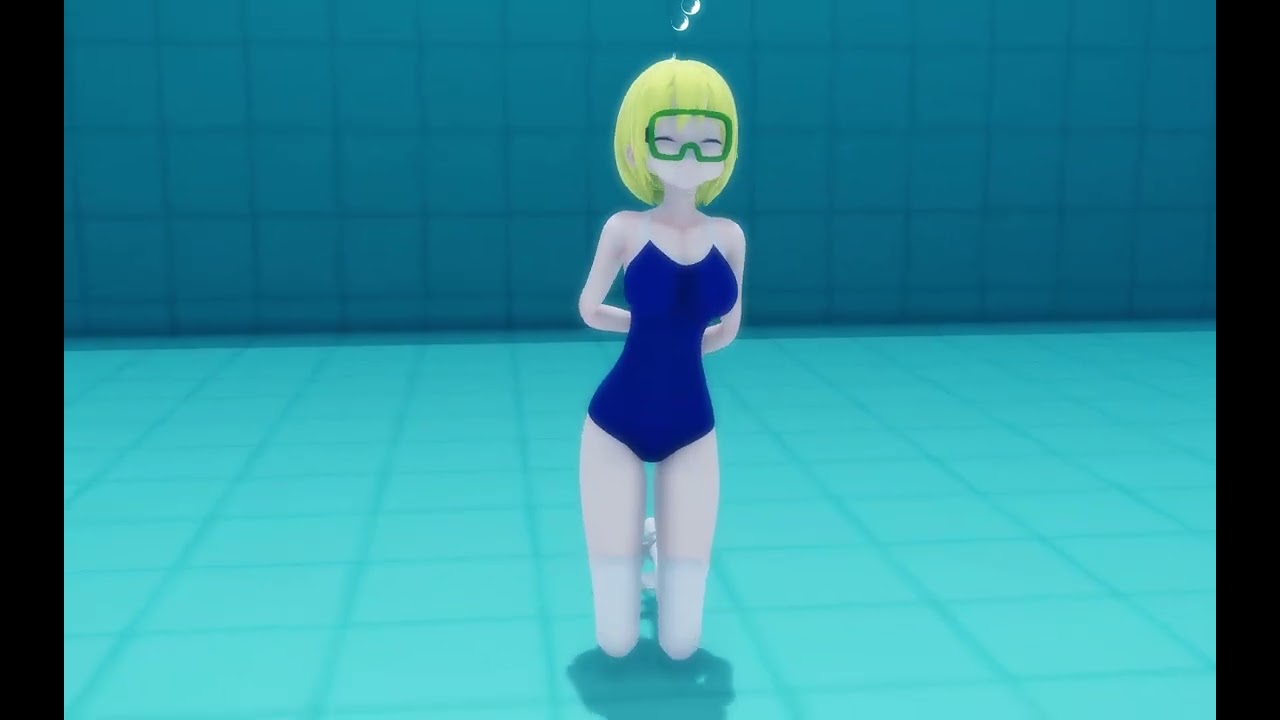 girl cuffed and drowning underwater