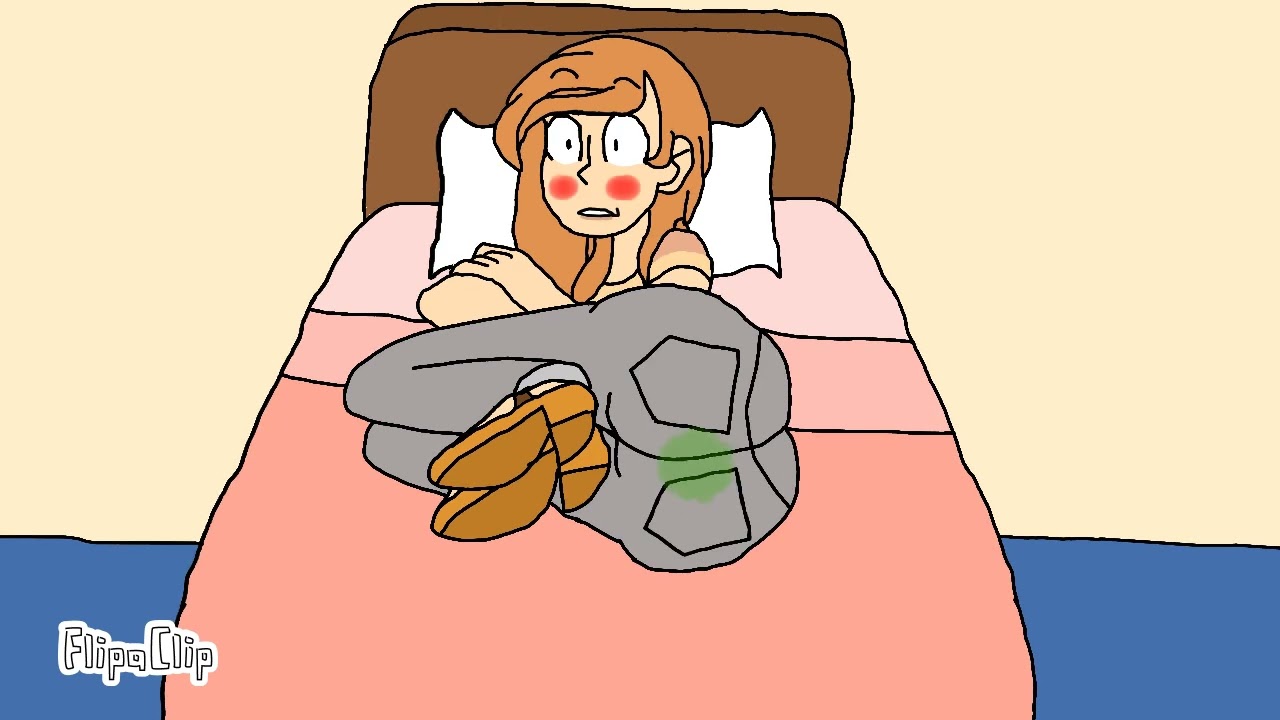 Girl Fart Animation - Lady Pooting on Bed from Artichokes