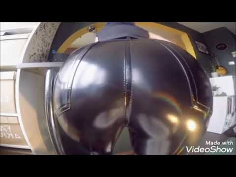 Girl farting in latex