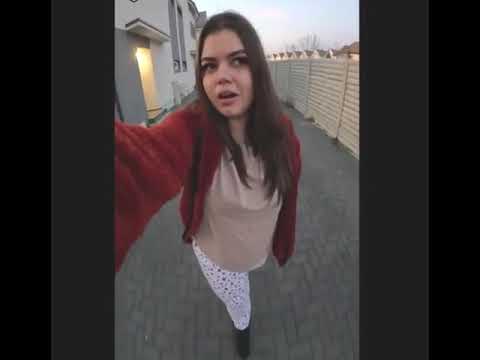 Girl Farts while walking outside in pajamas