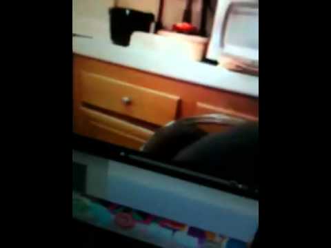 Girl gets scared on webcam