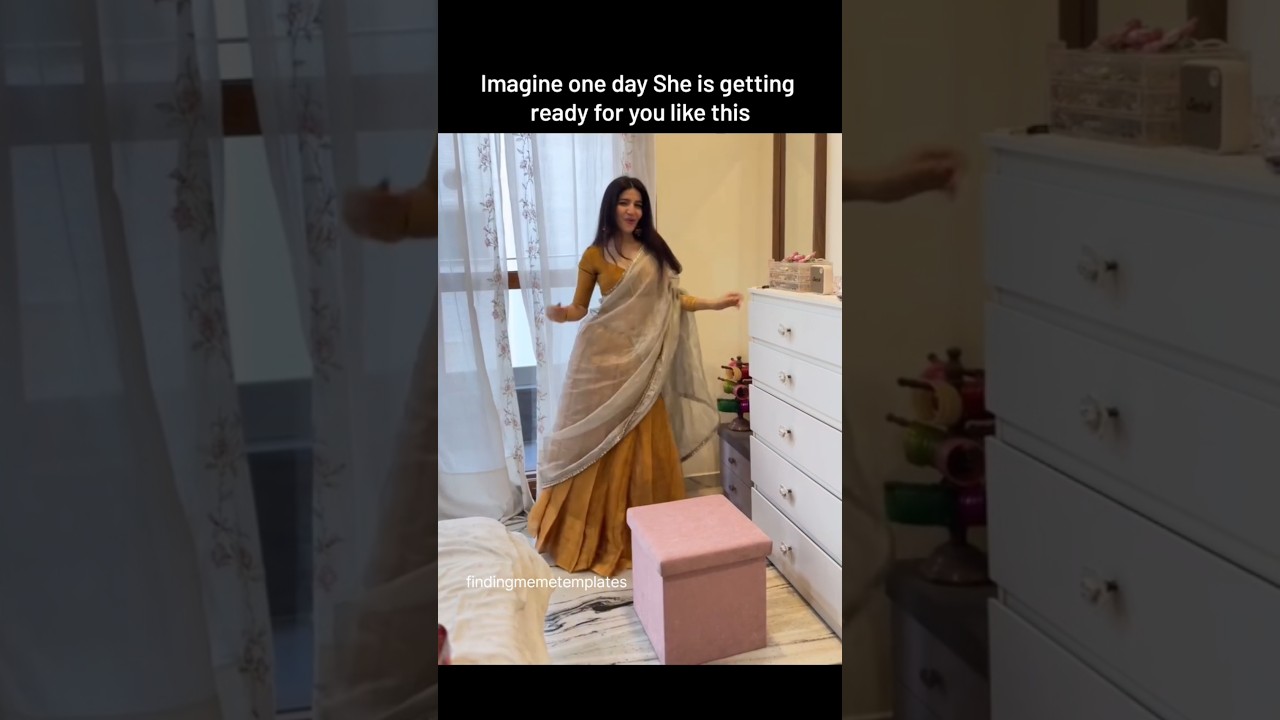 Girl getting ready for her lover II chuttamalle song viral dance video #shorts #shortsvideo