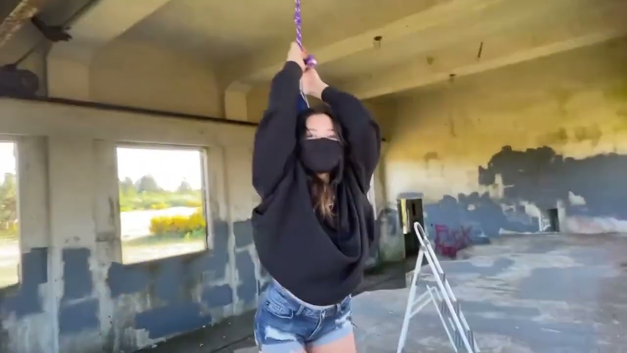 girl hanging wedgie
