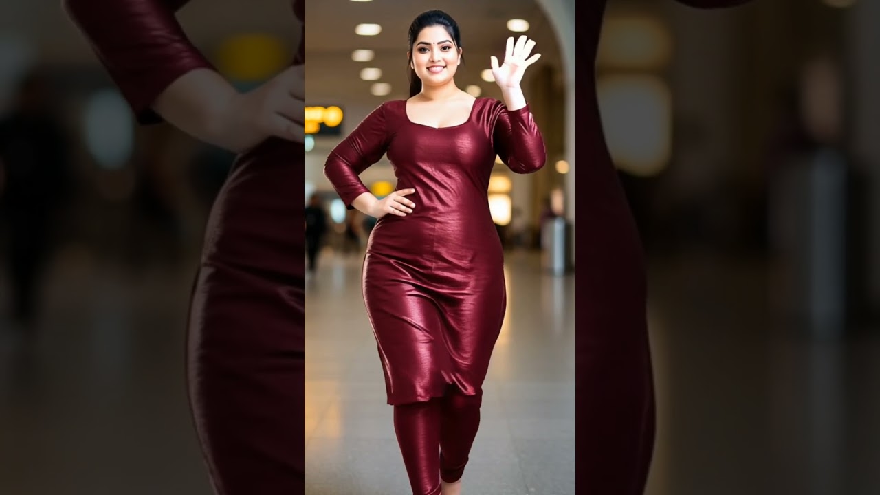Girl in Salwar Suit Says Hello | Realistic Walk Shorts #shorts #prettygirl #viralshorts