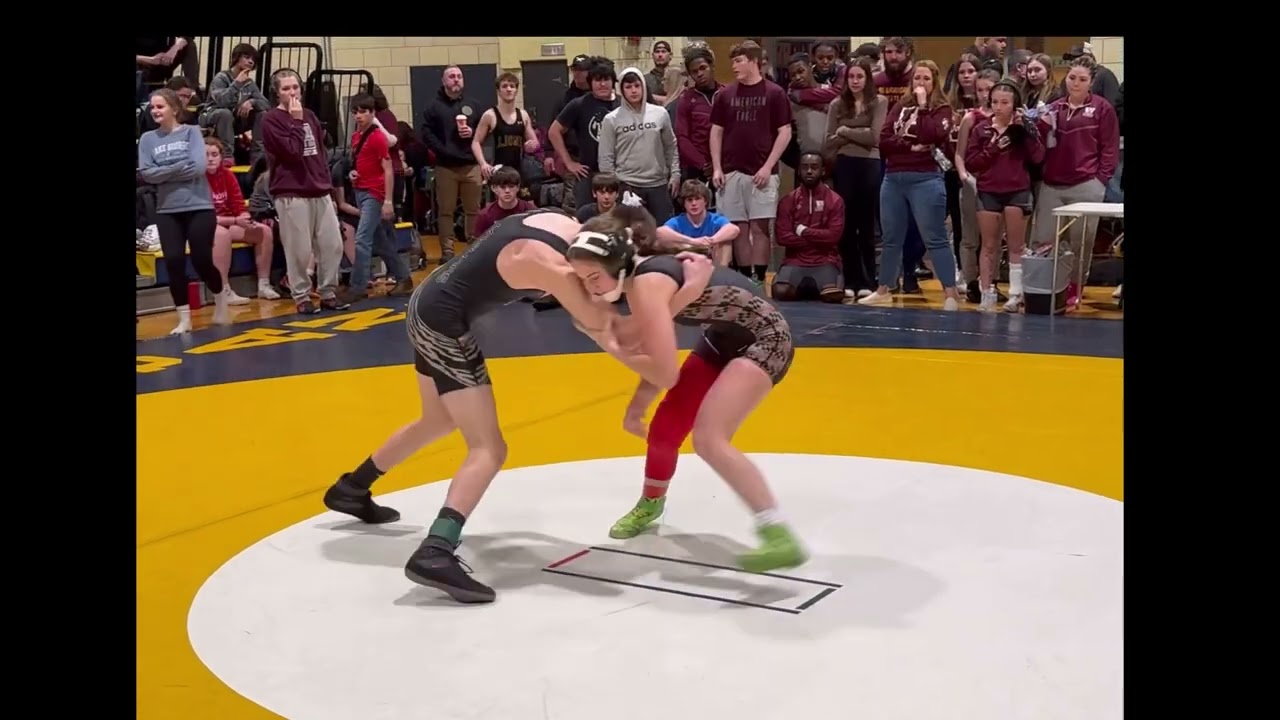 Girl Pins High School Boy Wrestling- Madison Birth Wrestling