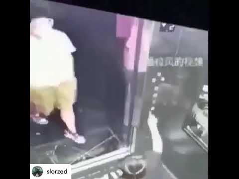 Girl pooping in an elevator