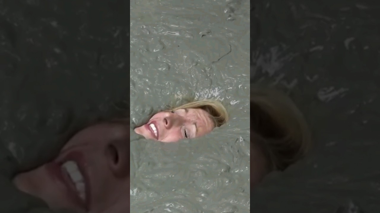 Girl Sinking in Quicksand || Quicksand Girl || Girl Quicksand || Mud #survival #adventure #quicksand