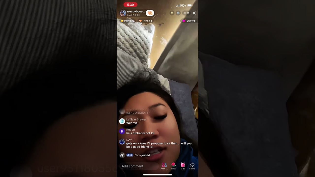 Girl TikTok live fart