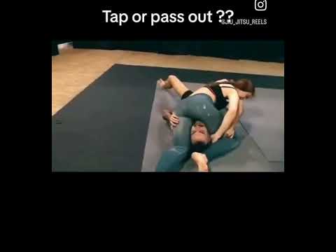 Girl wrestles guy, puts him in headlock with her thighs #wrestling #headlock #mixedmartialarts