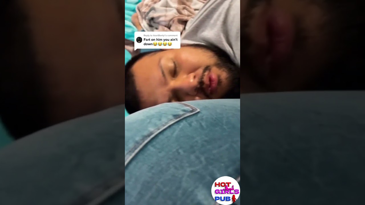 Girlfriend Farting On Her Sleeping Boyfriend Face!