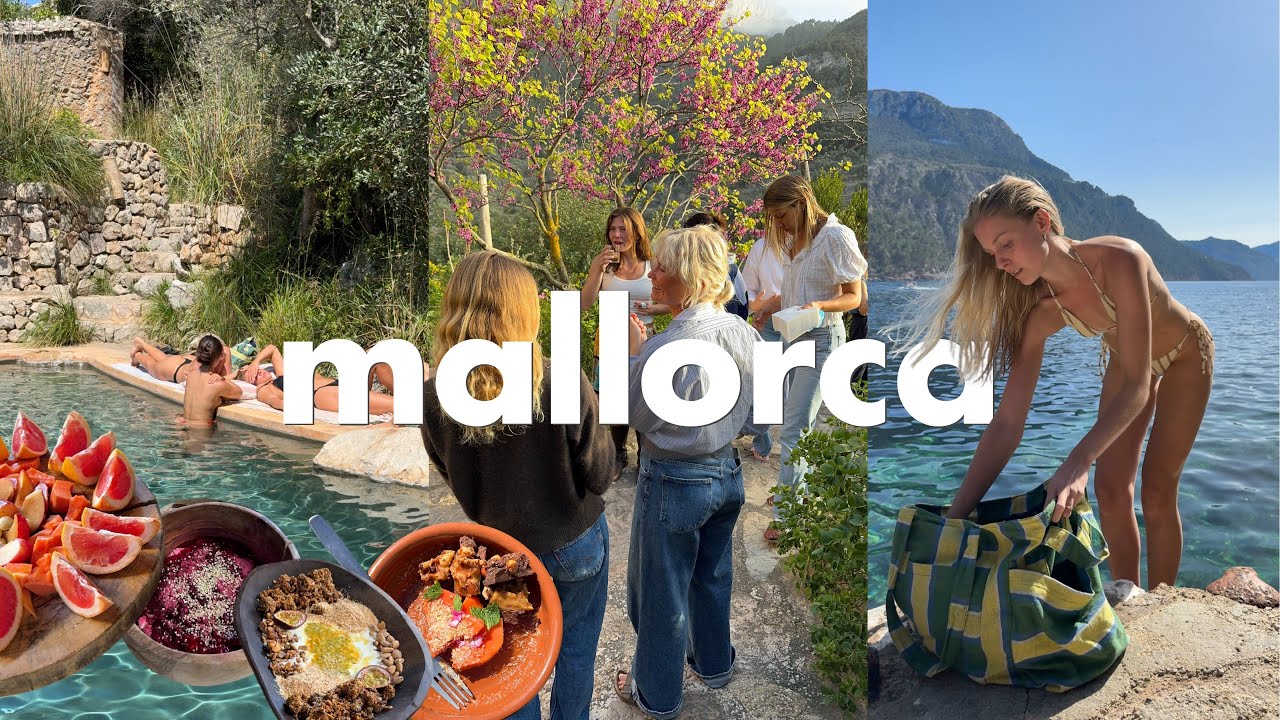 girls trip to mallorca | beautiful villa, pilates & hidden beach